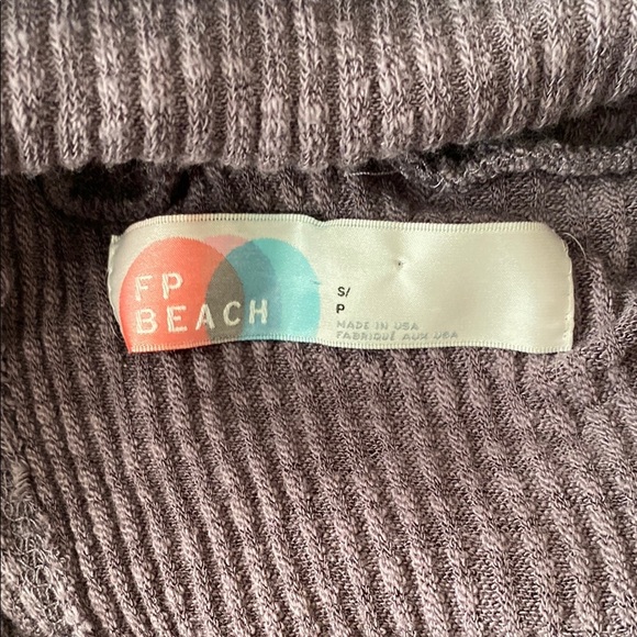 Free People Beach Cozy Purple Cowl Turtleneck Sweater - Picture 7 of 10